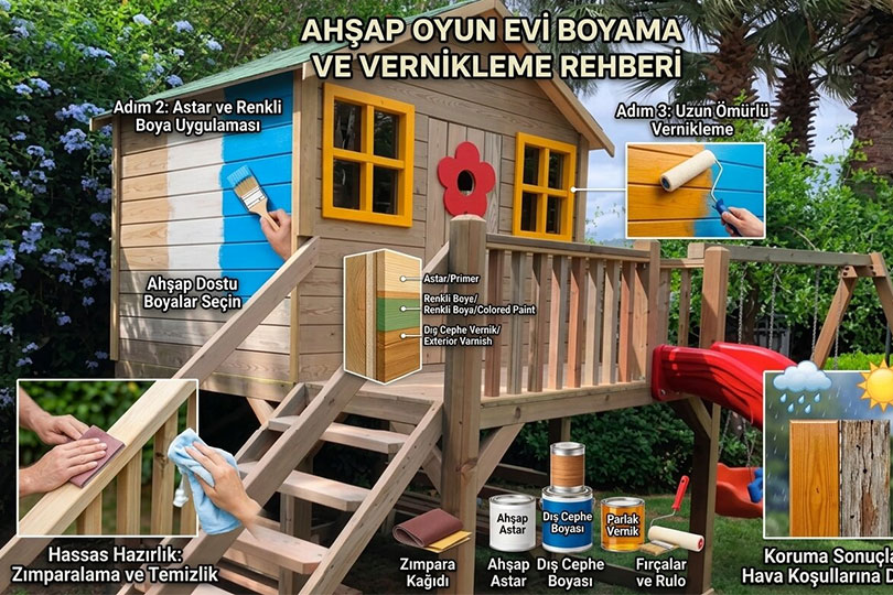 Ahşap Oyun Evini Boyamak Gerekir mi?